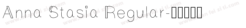 Anna Stasia Regular字体转换